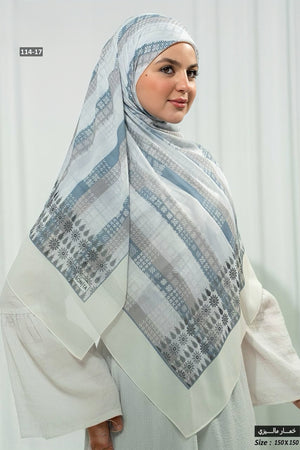 Khimar Malaysian Chiffon Printed DM1082