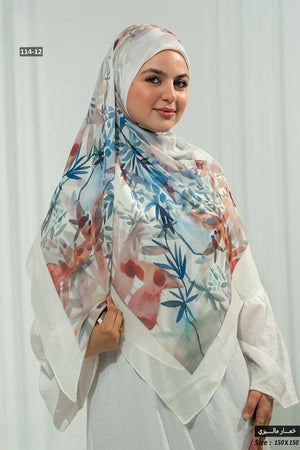 Khimar Malaysian Chiffon Printed DM1065