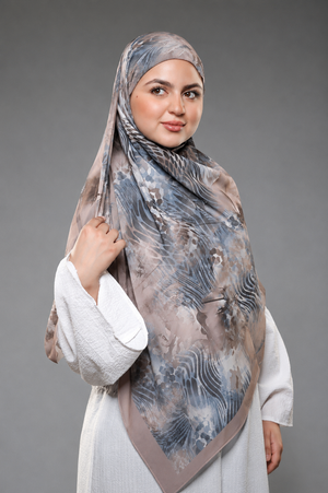 Khimar Malaysian Chiffon Printed DM1122