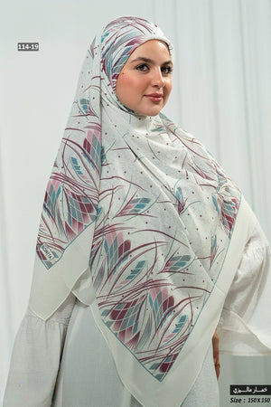 Khimar Malaysian Chiffon Printed DM1080