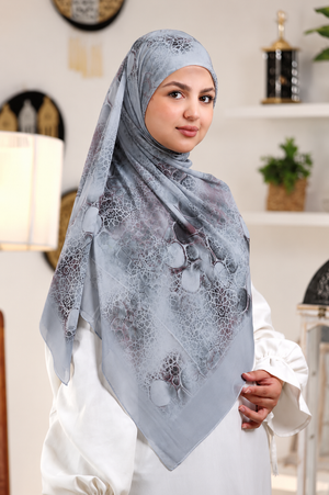 Khimar Malaysian Chiffon Printed DM1111