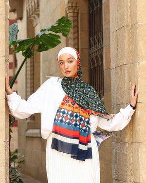 Digital Chiffon Scarf DS1211