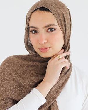 Airy Linen Hijab – Cafe