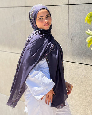Twist of Lines Hijab – Designs - Design 17 – Twist 17