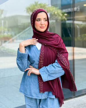 Twist of Lines Hijab – Designs - Design 05 – Twist 5