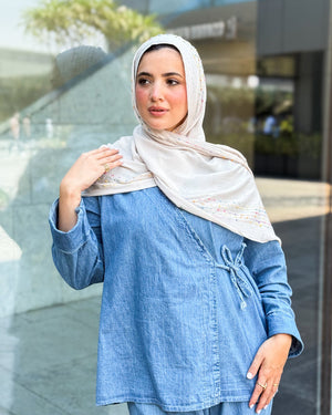 Twist of Lines Hijab – Designs - Design 10 – Twist 10