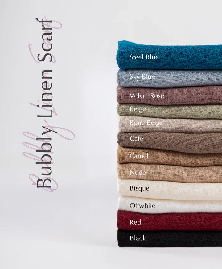 Bubbly Linen Scarf