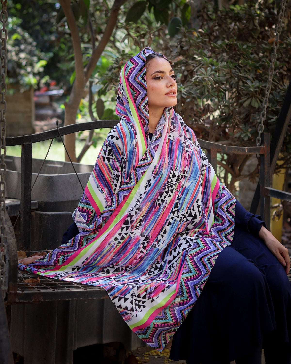 Digital Chiffon Scarf DS4104