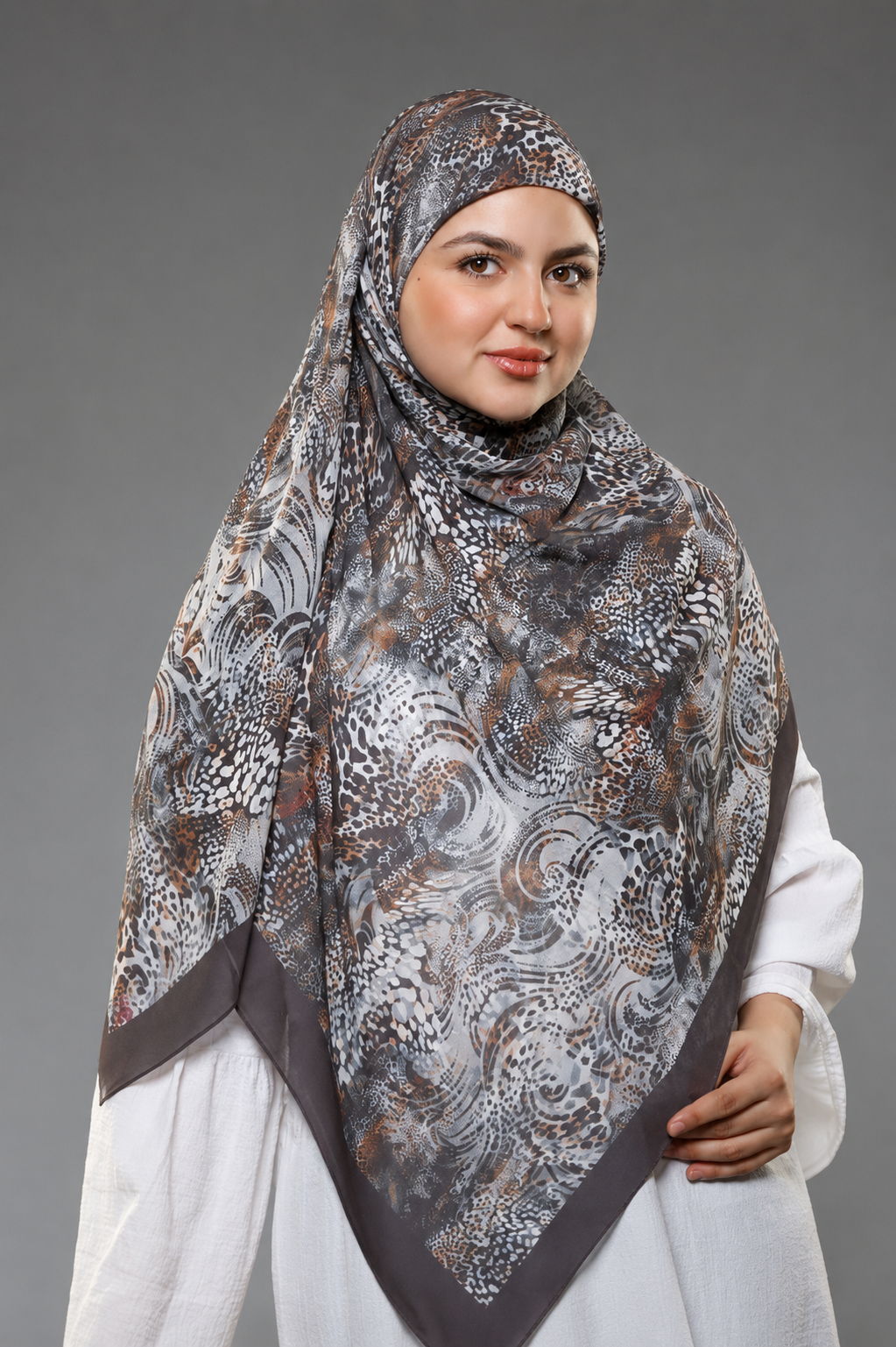 Khimar Malaysian Chiffon Printed DM1127