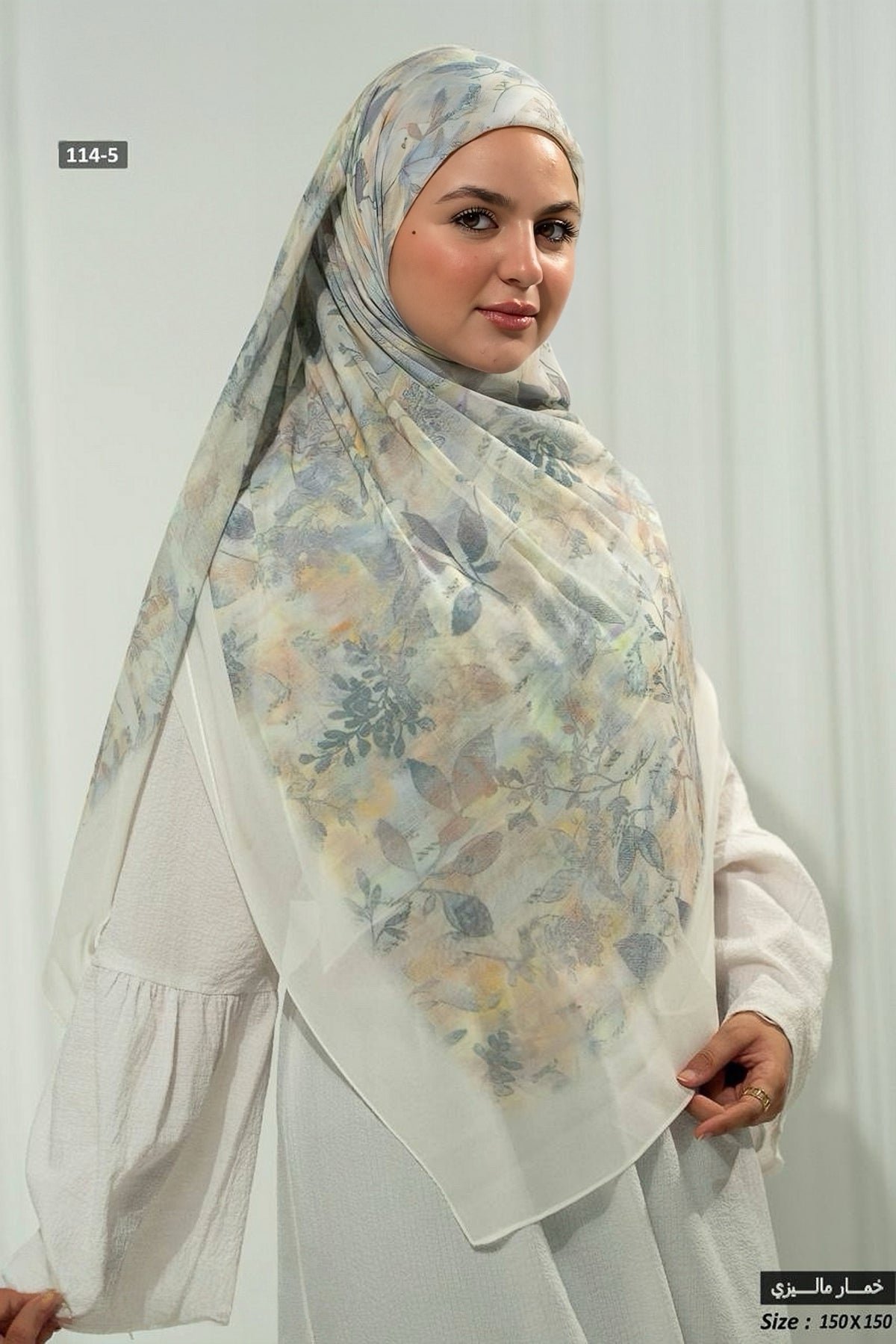 Khimar Malaysian Chiffon Printed DM1091