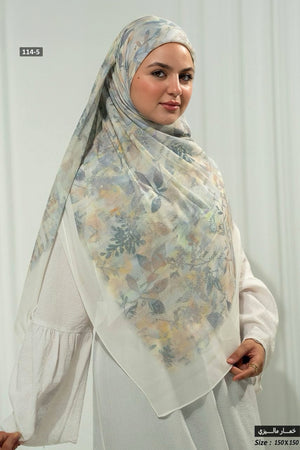 Khimar Malaysian Chiffon Printed DM1091