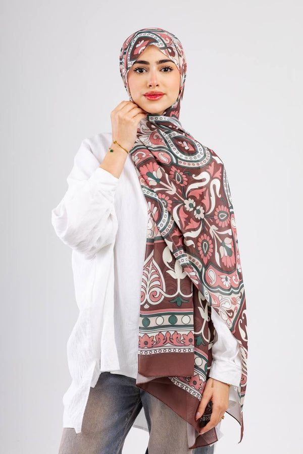 Digital chiffon scarf