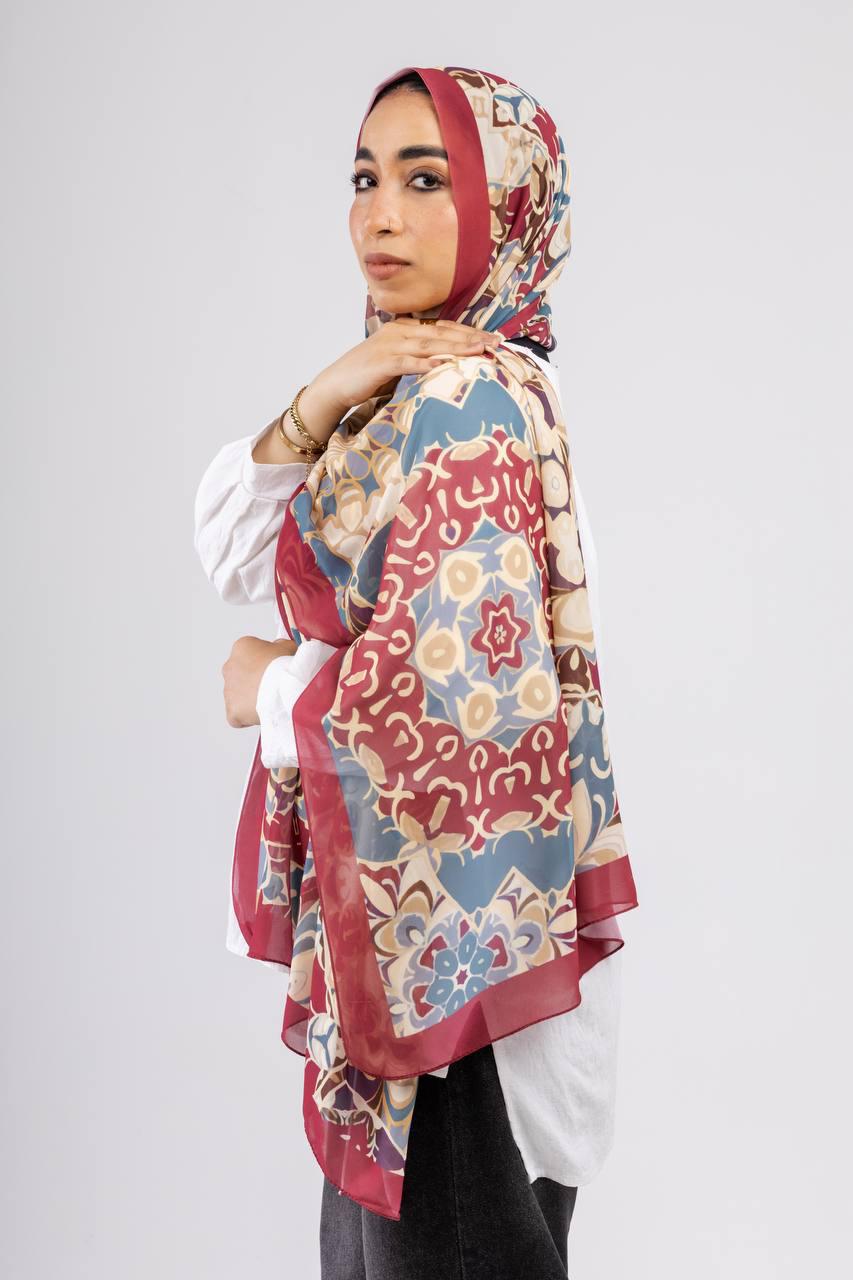 Digital Chiffon Scarf DS4167