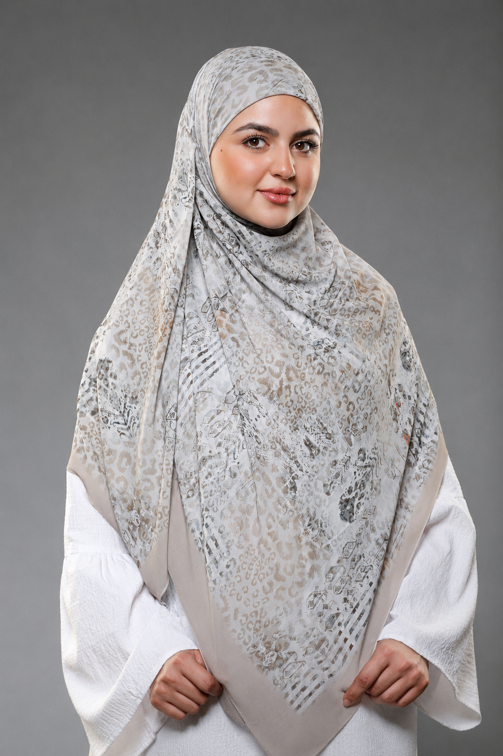 Khimar Malaysian Chiffon Printed DM1123