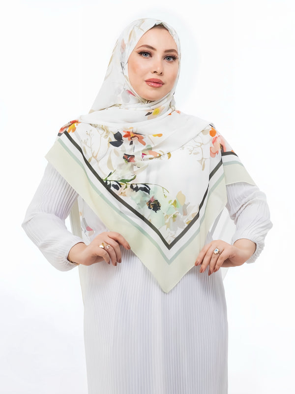 Khimar Malaysian Chiffon Printed