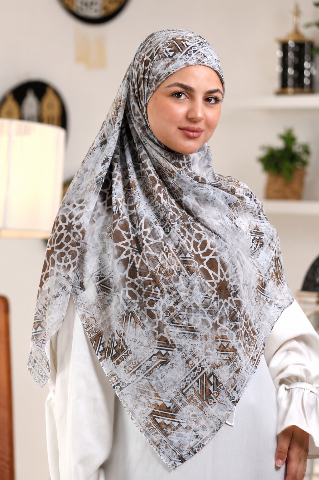 Khimar Malaysian Chiffon Printed DM1104