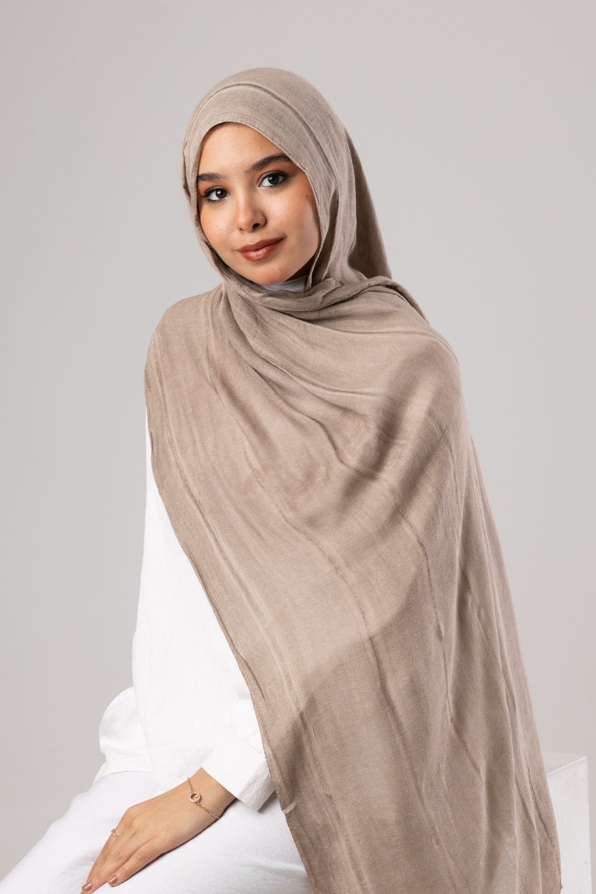 Linen Thailand Scarf – Colors - Stone