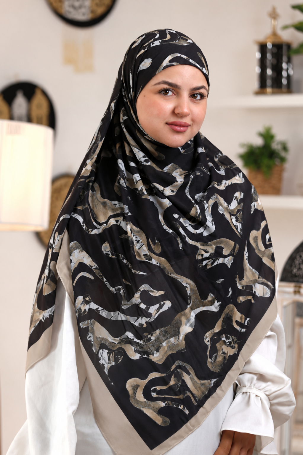 Khimar Malaysian Chiffon Printed DM1102