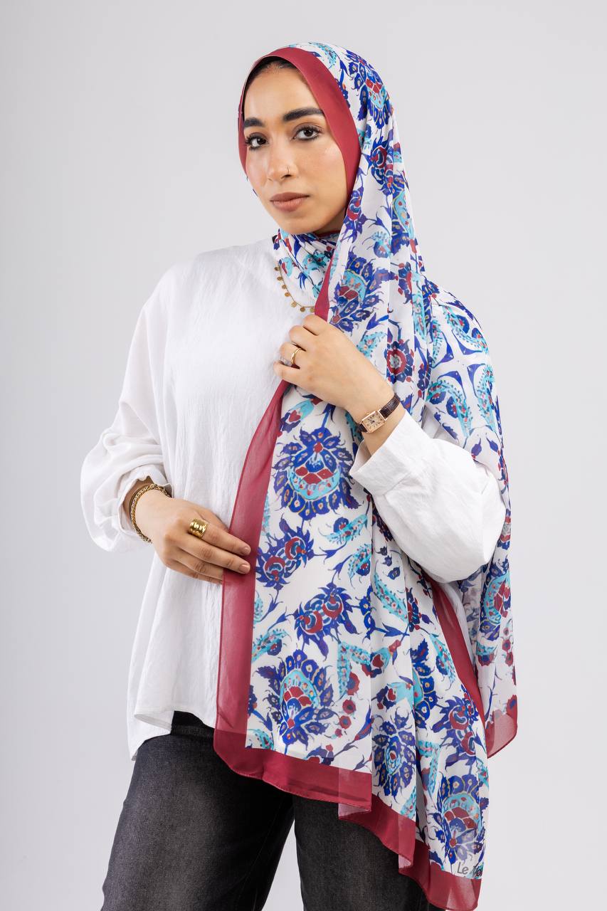 Digital Chiffon Scarf DS4110