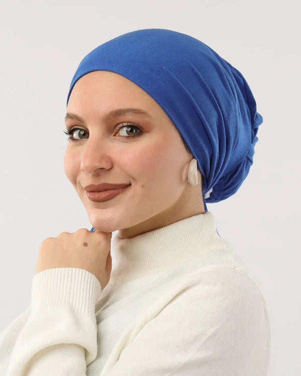 Cotton Cap With Tie-Back