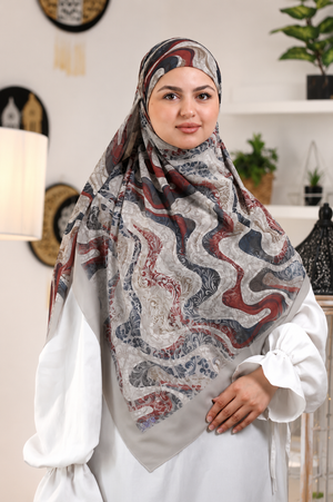 Khimar Malaysian Chiffon Printed DM1106