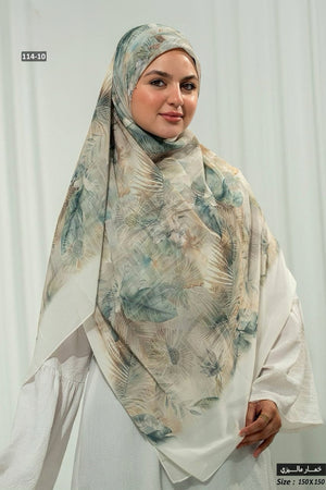 Khimar Malaysian Chiffon Printed DM1085