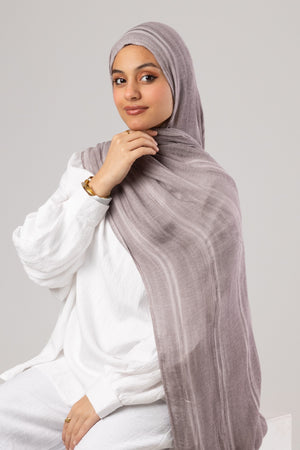 Linen Thailand Scarf – Colors - Lavender Grey