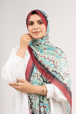 Digital Chiffon Scarf DS4126
