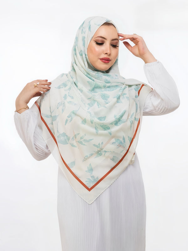 Khimar Malaysian Chiffon Printed