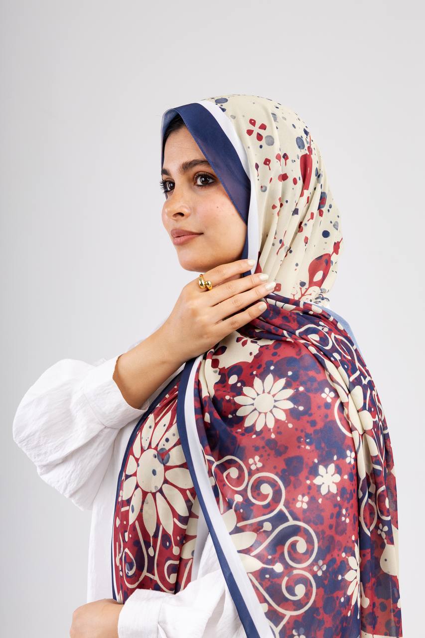 Digital Chiffon Scarf DS4119