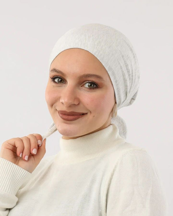 Cotton Cap With Tie-Back