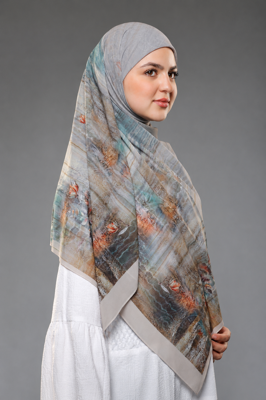 Khimar Malaysian Chiffon Printed DM1125