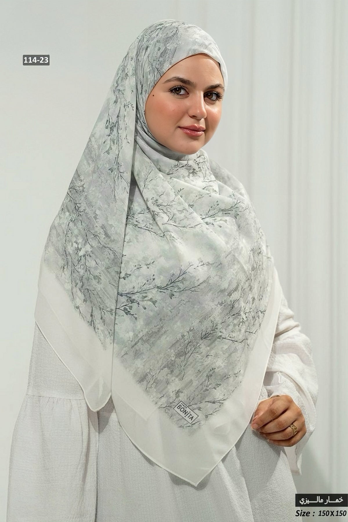 Khimar Malaysian Chiffon Printed DM1064