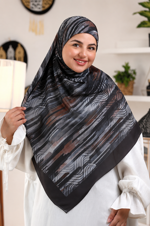 Khimar Malaysian Chiffon Printed DM1138