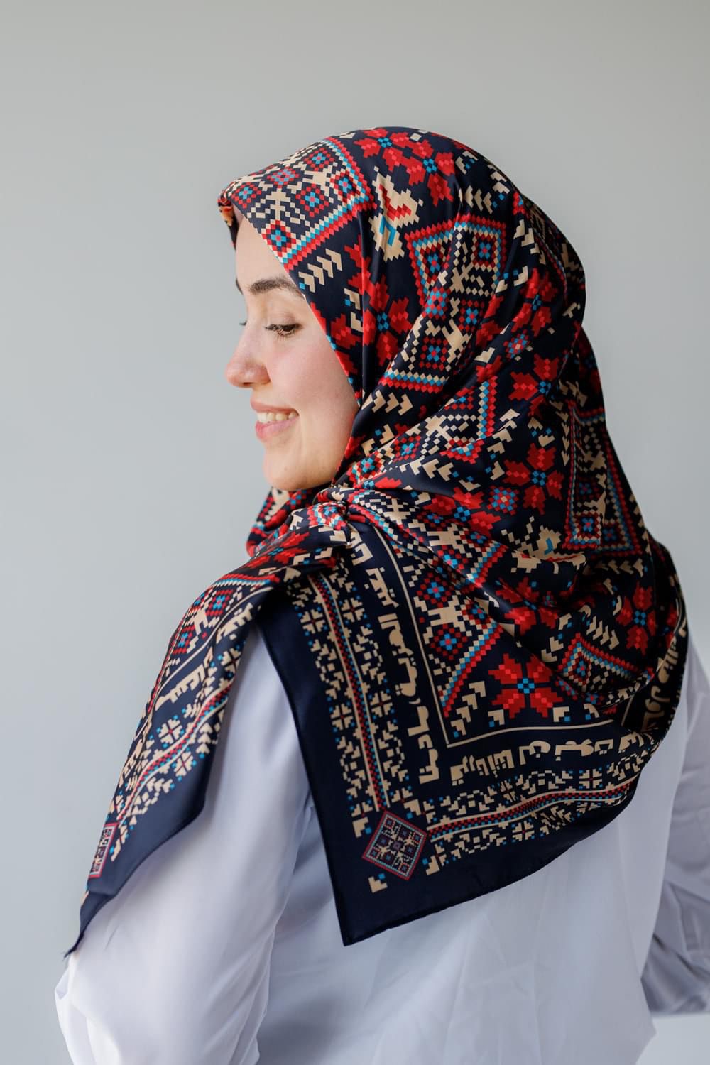 Satin Printed Scarf – Designs - Pattern 03 – SI1003