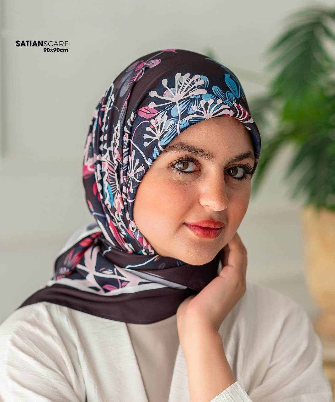 Square Satin Printed Scarf – Designs - Pattern 26 – SSP26