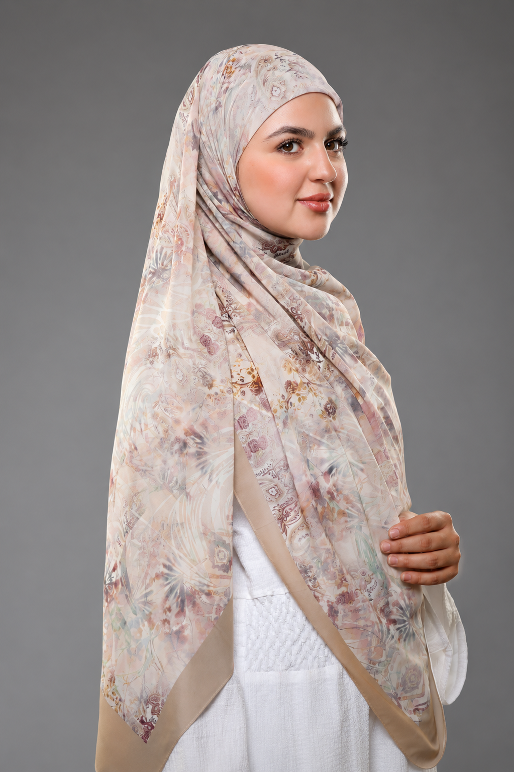 Khimar Malaysian Chiffon Printed DM1114