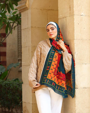 Digital Chiffon Scarf DS1229