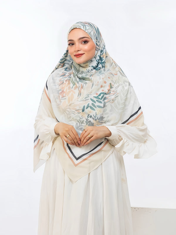 Khimar Malaysian Chiffon Printed