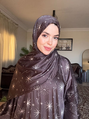 Satin Isdal – Patterns - Mocha Starburst – 2224