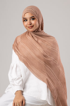Linen Thailand Scarf – Colors - Dusty Peach