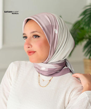 Square Satin Printed Scarf – Designs - Pattern 12 – SSP12