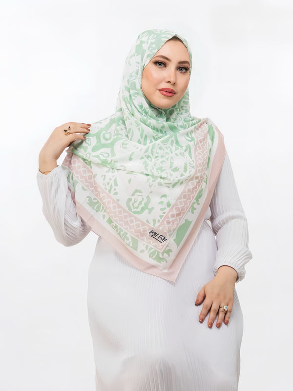 Khimar Malaysian Chiffon Printed