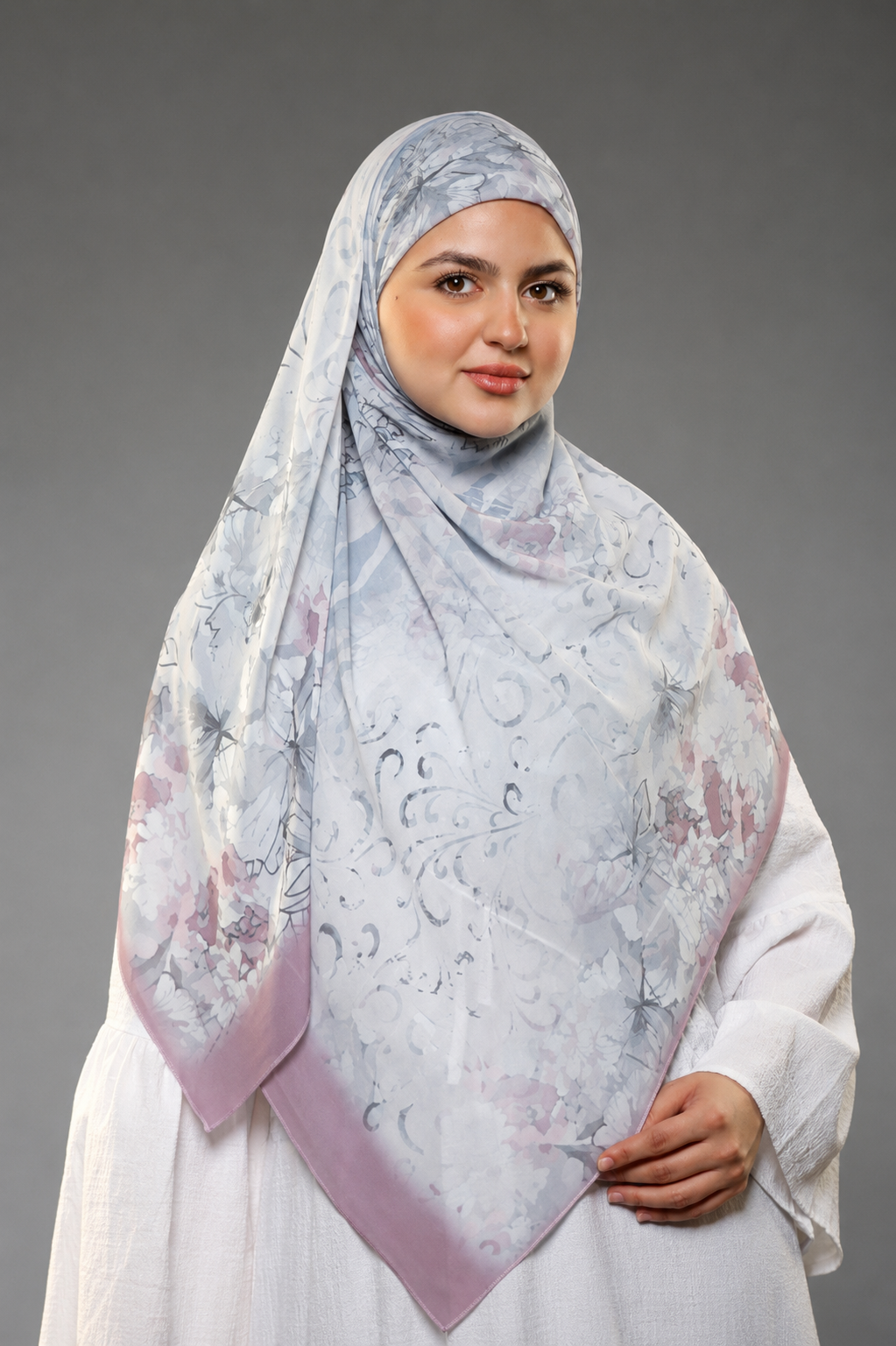 Khimar Malaysian Chiffon Printed DM1124