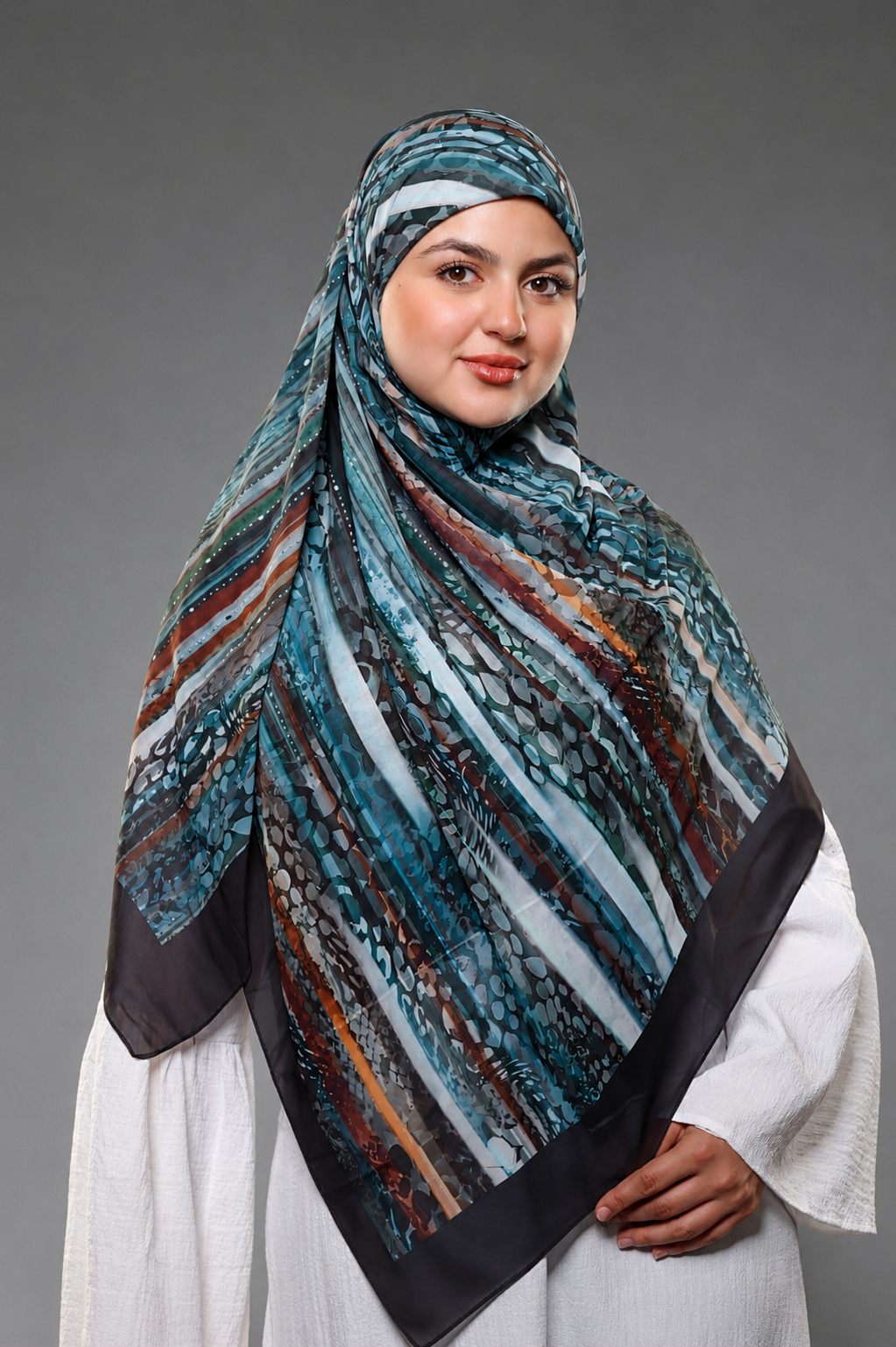 Khimar Malaysian Chiffon Printed DM1128
