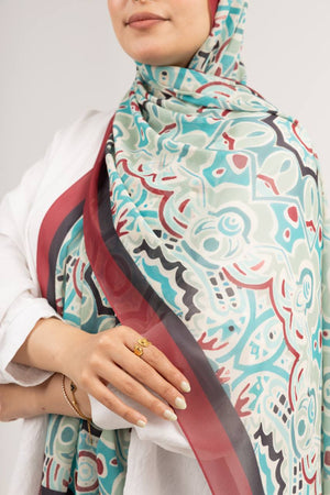 Digital Chiffon Scarf DS4126