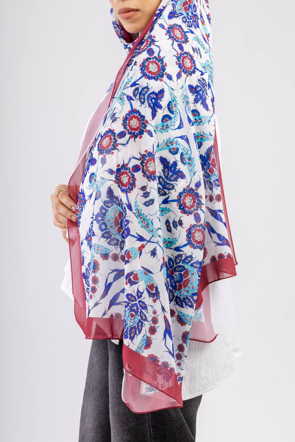 Digital chiffon scarf