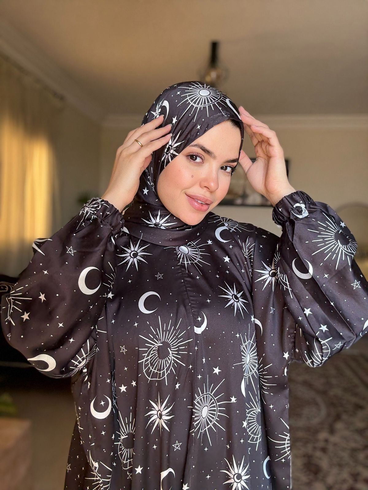 Satin Isdal – Patterns - Black Celestial – 2225