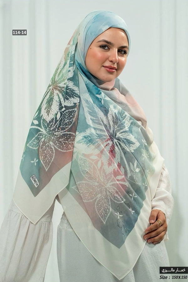 Khimar Malaysian Chiffon Printed