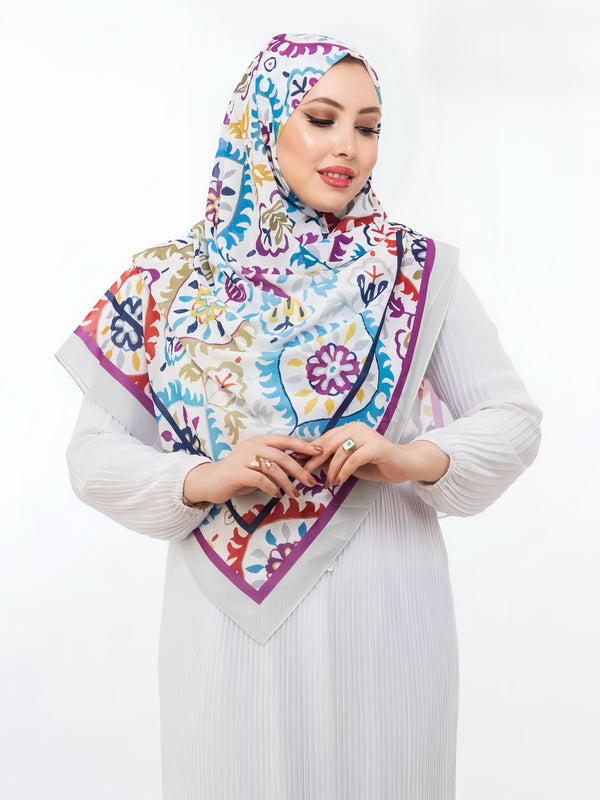 Khimar Malaysian Chiffon Printed